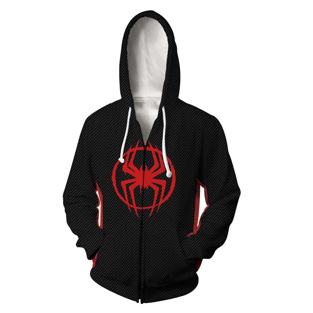 554105735 Halloween Parallel Universe 2 Spider-Man Gwen 3D Digital Print Zip-Up Hoodie Casual Cosplay Apparel - Image 8