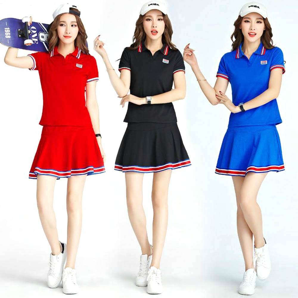 554105713 Women Badminton Suit Golf Clothes Tennis Volleyball Apparel Baseball Ping Pong Sportswear Running Fitness Jogging Gym Yoga Set - Image 1